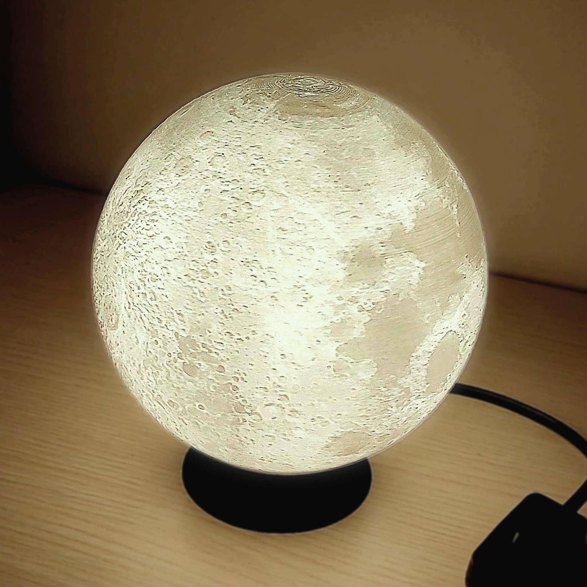 Realistic Moon Lamp 15cm - Perfect Gift & Bedroom Decor